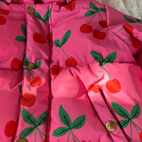 Mini Rodini Cherries AOP Puffer Jacket - Picture 5 of 14